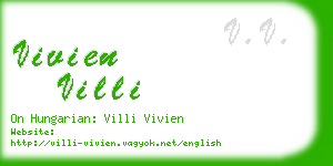 vivien villi business card